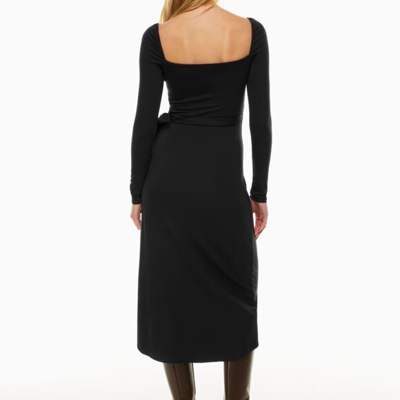 Aritzia Wilfred Saturn Longsleeve Jersey Wrap Midi Dress - Picture 13 of 14